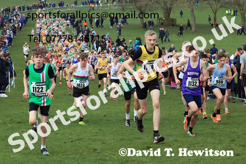Boys Under-15s, 2024 CAU Inter Counties Cross Country Champs., Wollaton Park, Nottingham. Photo: David T. Hewitson/Sports for All Pics